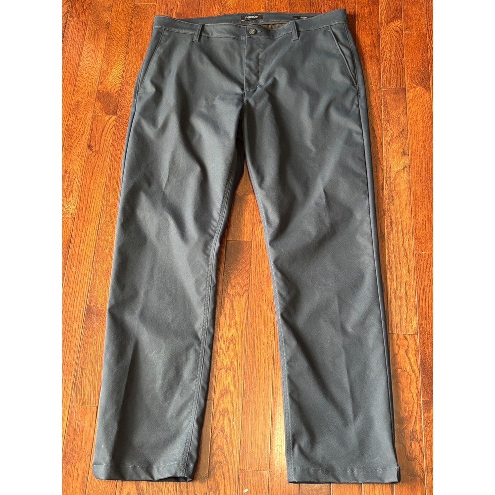 Proof Nomad Pants Mens 38x31 Navy Blue Technical Straight Fit Travel Trousers